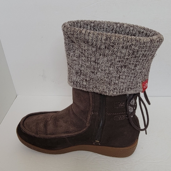 The North Face Sweater Boots Brown Suede Winter Size 7.5 - Picture 6 of 9